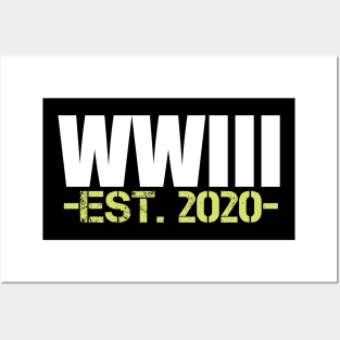 WW3 est. 2020 by Trump Sarcastic USA Posters and Art